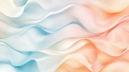 Serene Pastel Waves: Abstract Fluid Art in Soft Hues
