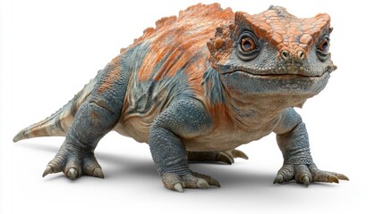 Obraz premium Pachycephalosaurus on White Background. Generative AI