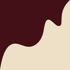 Background combination of two colors. Maroon and cream color. For the color of media posts on social media templates.