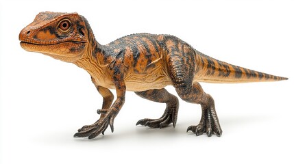 Obraz premium Realistic Monolophosaurus Dinosaur Isolated. Generative AI