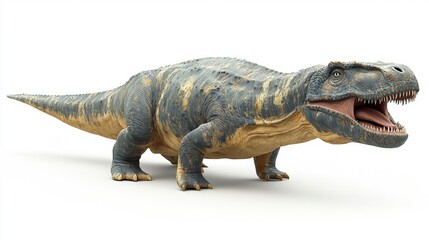 Obraz premium Pliosaurus Predator Isolated on White. Generative AI