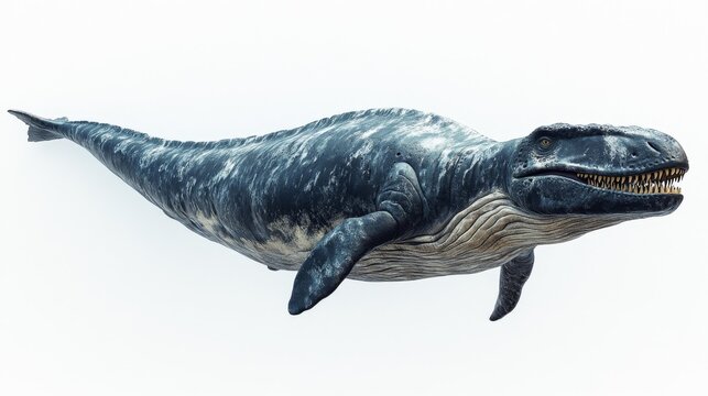 Pliosaurus: Prehistoric Ocean Predator. Generative AI