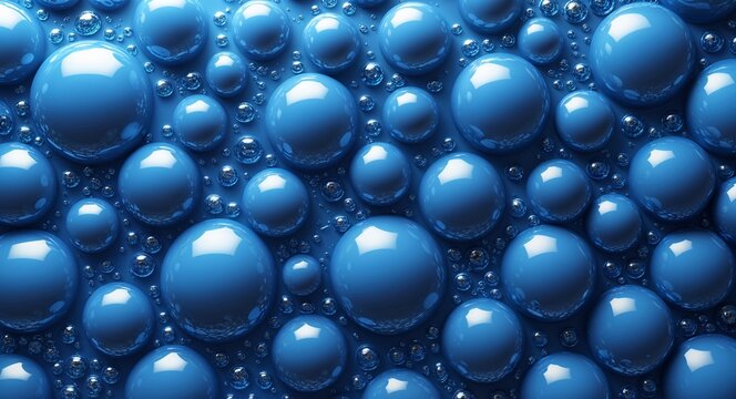 Bubble circle pattern background in blue pattern background