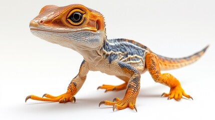 Obraz premium Hypsilophodon Dinosaur on White Background. Generative AI