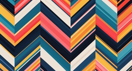 Obraz premium Chevron patterns background or illustration in vibrant diagonal lines