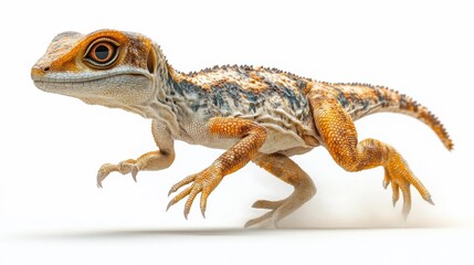 Naklejka premium Hypsilophodon on a white background. Generative AI