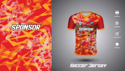 Soccer jersey design for sublimation or sports t shirt design for cricket