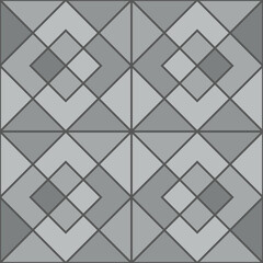 Fototapeta premium Street stone pavement, sidewalk tile pattern. Floor stone tile textile backdrop, patio cement cobblestone isolated vector wallpaper background or footpath brick paving wrapping paper pattern