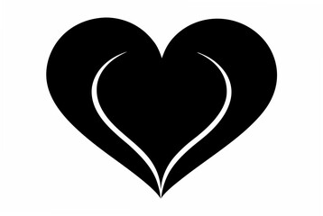 heart  silhouette vector illustration
