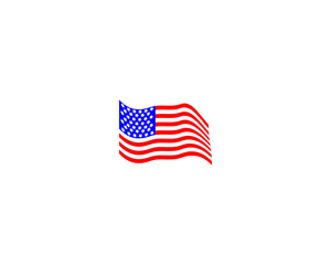 Obraz premium Flag of the United States isolated in white background, vector drawing. National Flag Day.