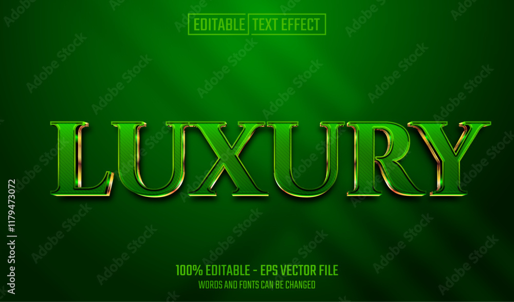 Canvas Prints luxury editable text effect