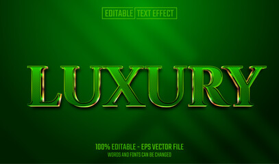 luxury editable text effect