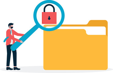 Social media illustration, business concept, web design

