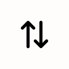 Up and Down Arrows Symbolizing Data Transfer and Balance

