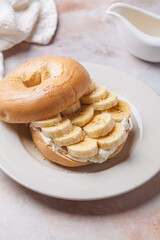 bagel, toast, bread, breakfast, 
