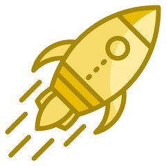 Rocket  Icon Element For Design