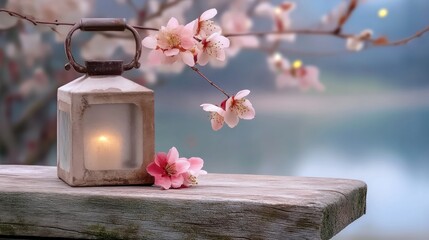 Immerse yourself in the tranquil beauty of spring, where a harmonious connection between nature and spring blossoms unfolds, petals drifting with the rhythm of the breeze Discover the soft hues of