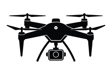 Drone vector style silhouette