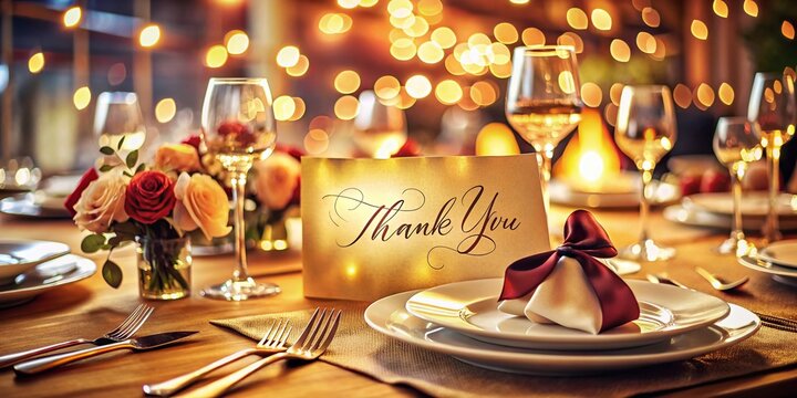 Double Exposure Thank You:  Grateful Heart Meets Warm Hospitality