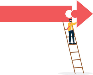 Social media illustration, business concept, web design

