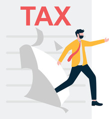 Social media illustration, business concept, web design

