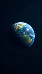 Obraz premium realistic planet earth in space, with white tones