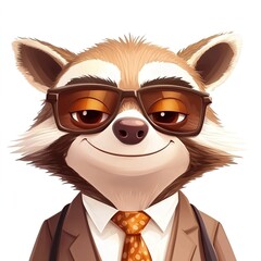 Fototapeta premium Cartoon Panda Face in the Background – Cute, Playful, Simple, Character Illustration, Adorable, 