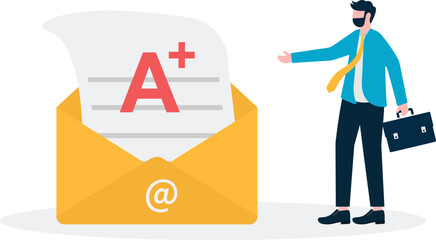 Social media illustration, business concept, web design

