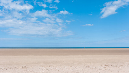 Obraz premium sand beach and blue sky