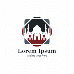 Islamic logo design. Mosque logo. Islam logo