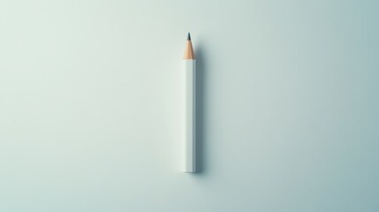 A beautifully sharpened pencil paired with a minimalist eraser, displayed against white for a clean look,