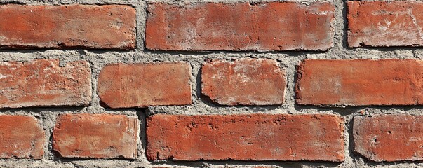 Obraz premium Red brick wall forming a textured background for design projects