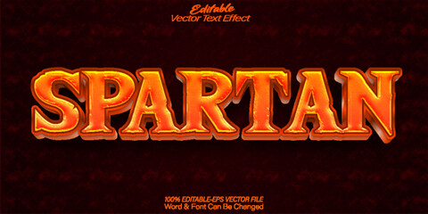 Spartan Vector Text Effect Editable Alphabet Warrior Greek Ancienct