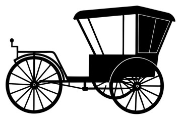 old carriage silhouette