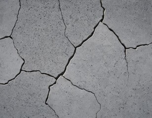 Obraz premium Cracked Concrete Texture: Seamless Gray Stone Background with Deep Fractures