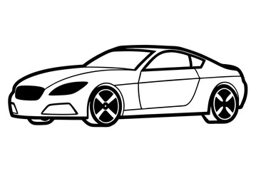 car isolated on white