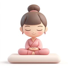 Thailand Thai Massage 3D Cartoon Style Illustration &ndash; Traditional Thai Massage Concept, Relaxation and Wellness