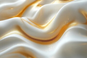 Obraz premium elegant abstract background with intricate golden geometric lines forming dynamic patterns on pristine white surface with subtle shadows