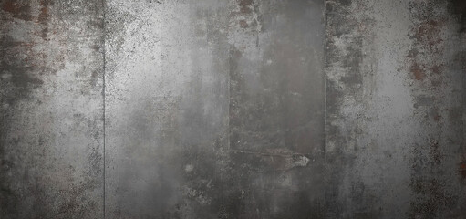 Fototapeta premium Stained concrete wall background with grunge texture, Abstract dark old cement backdrop for design or decoration, Abstract grunge background, grey concrete texture. Generative Ai
