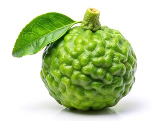 Fresh bergamot citrus, round and juicy, photographed in high resolution against a clean white background.