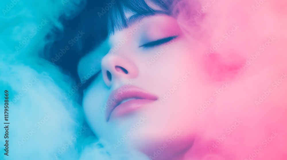 Poster Dreamy and Flowing Gradient Visuals Create a Soft and Soothing Aesthetic