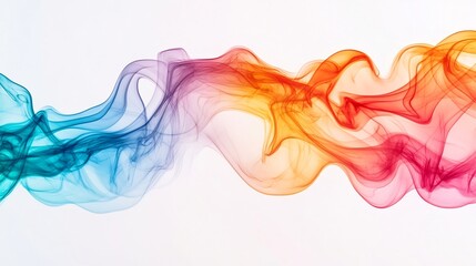 Vibrant Ethereal Smoke Patterns Forming Transcendent Digital Artwork