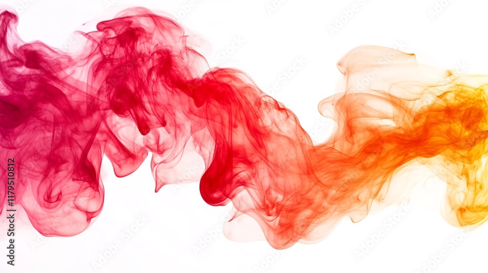 Aufkleber abstract vibrant smoke patterns with ethereal energy and dynamic color gradients