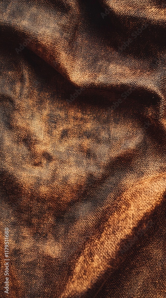 Aufkleber Brown velvet fabric showing soft smooth texture creating luxurious background