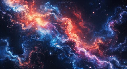 Naklejka premium Galaxy patterns background or illustration with cosmicinspired details