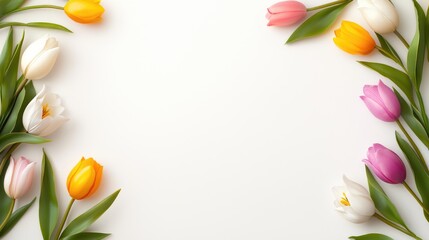 A vibrant bouquet of tulips for Mother's Day, Valentine's Day, Easter, and other celebrations.