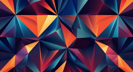 Geometric diamond patterns background or illustration with sharp angular symmetry