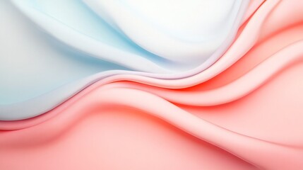 Obraz premium Delicate Pastel Curves and Lines Forming a Harmonious Abstract Backdrop
