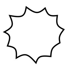 black and white comic speech bubbles  isolated on a white background