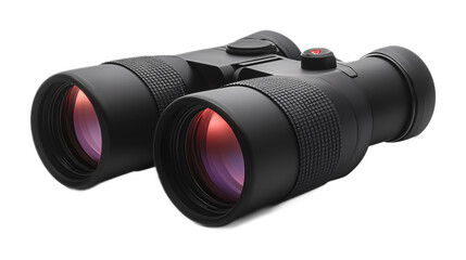 Precision Binoculars Lens for Clarity Isolated on White Background